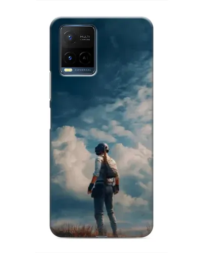 Чехол для Vivo Y21 / Y21s с картинкой «Герой PUBG на скале» Чехол для Vivo Y21 / Y21s с картинкой «Герой PUBG на скале»