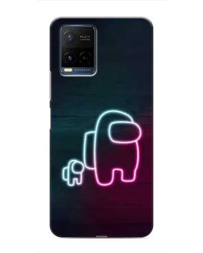 Чехол для Vivo Y21 / Y21s с картинкой «Among Us неон-арт» Чехол для Vivo Y21 / Y21s с картинкой «Among Us неон-арт»
