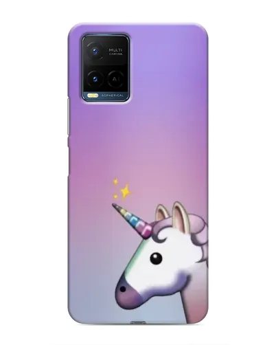 Чехол для Vivo Y21 / Y21s с картинкой «Единорог градиент»