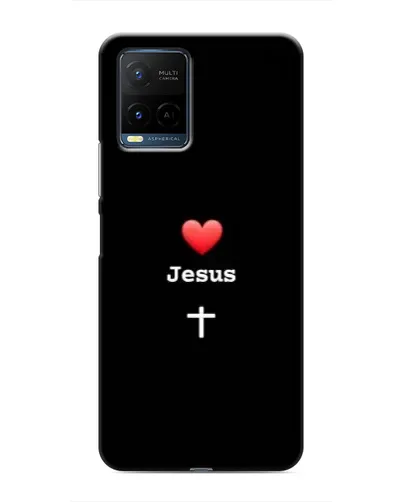 Чехол для Vivo Y21 / Y21s с картинкой «Сердце - Jesus» Чехол для Vivo Y21 / Y21s с картинкой «Сердце - Jesus»