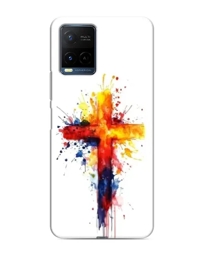 Чехол для Vivo Y21 / Y21s с картинкой «Акварельный крест» Чехол для Vivo Y21 / Y21s с картинкой «Акварельный крест»