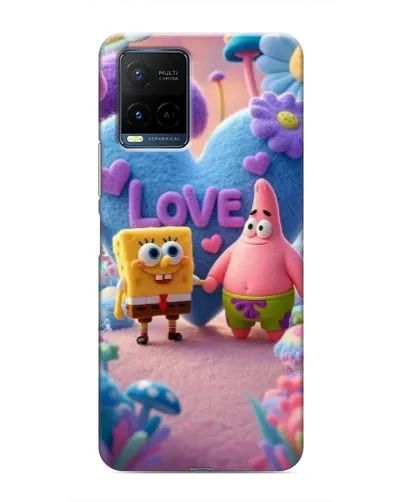 Чехол для Vivo Y21 / Y21s с картинкой «Губка Боб Патрик»