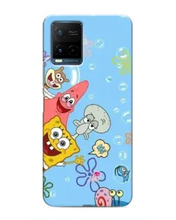 Чехол для Vivo Y21 / Y21s с картинкой «Веселые пузырьки»