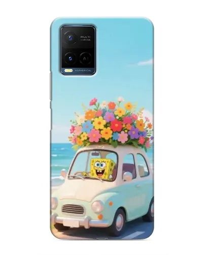 Чехол для Vivo Y21 / Y21s с картинкой «Автомобильное путешествие»