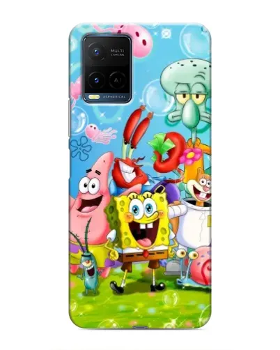 Чехол для Vivo Y21 / Y21s с картинкой «Губка Боб и друзья» Чехол для Vivo Y21 / Y21s с картинкой «Губка Боб и друзья»