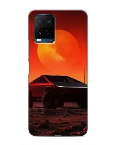 Чехол для Vivo Y21 / Y21s с картинкой «Cybertruck на Марсе» Чехол для Vivo Y21 / Y21s с картинкой «Cybertruck на Марсе»