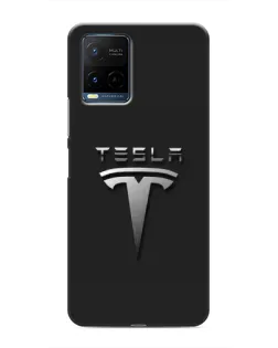 Чехол для Vivo Y21 / Y21s с картинкой «Стальной логотип Tesla» Чехол для Vivo Y21 / Y21s с картинкой «Стальной логотип Tesla»
