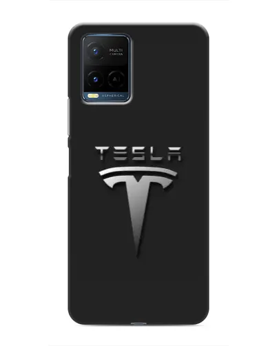 Чехол для Vivo Y21 / Y21s с картинкой «Стальной логотип Tesla» Чехол для Vivo Y21 / Y21s с картинкой «Стальной логотип Tesla»