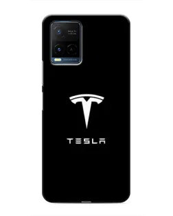 Чехол для Vivo Y21 / Y21s с картинкой «Tesla White Logo» Чехол для Vivo Y21 / Y21s с картинкой «Tesla White Logo»