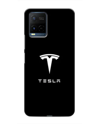 Чехол для Vivo Y21 / Y21s с картинкой «Tesla White Logo» Чехол для Vivo Y21 / Y21s с картинкой «Tesla White Logo»