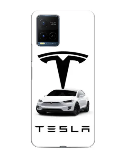 Чехол для Vivo Y21 / Y21s с картинкой «Tesla White Style» Чехол для Vivo Y21 / Y21s с картинкой «Tesla White Style»