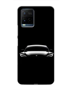 Чехол для Vivo Y21 / Y21s с картинкой «Фары Tesla Night» Чехол для Vivo Y21 / Y21s с картинкой «Фары Tesla Night»