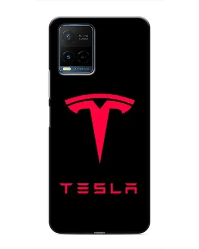 Чехол для Vivo Y21 / Y21s с картинкой «Tesla Red Logo» Чехол для Vivo Y21 / Y21s с картинкой «Tesla Red Logo»