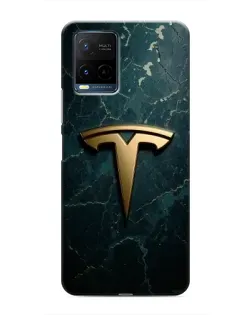 Чехол для Vivo Y21 / Y21s с картинкой «Мраморная Tesla Gold» Чехол для Vivo Y21 / Y21s с картинкой «Мраморная Tesla Gold»