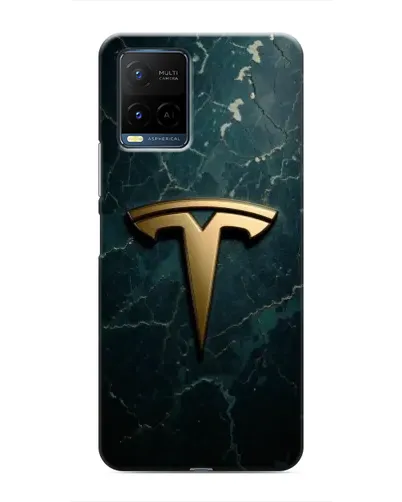 Чехол для Vivo Y21 / Y21s с картинкой «Мраморная Tesla Gold» Чехол для Vivo Y21 / Y21s с картинкой «Мраморная Tesla Gold»