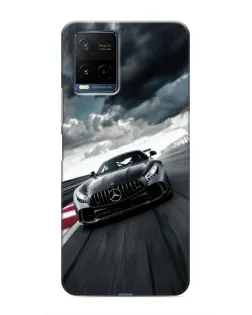 Чехол для Vivo Y21 / Y21s с картинкой «Гоночный Mercedes AMG»
