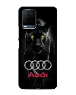 Чехол для Vivo Y21 / Y21s с картинкой «Пантера и Audi» Чехол для Vivo Y21 / Y21s с картинкой «Пантера и Audi»
