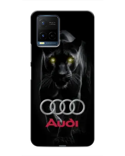 Чехол для Vivo Y21 / Y21s с картинкой «Пантера и Audi»