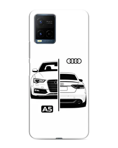 Чехол для Vivo Y21 / Y21s с картинкой «Audi — контрастный дизайн»