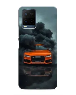 Чехол для Vivo Y21 / Y21s с картинкой «Audi в облаках дыма» Чехол для Vivo Y21 / Y21s с картинкой «Audi в облаках дыма»