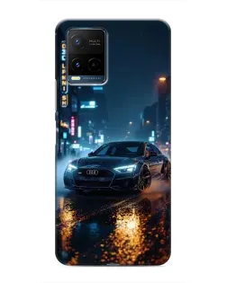 Чехол для Vivo Y21 / Y21s с картинкой «Ночной город и Audi» Чехол для Vivo Y21 / Y21s с картинкой «Ночной город и Audi»