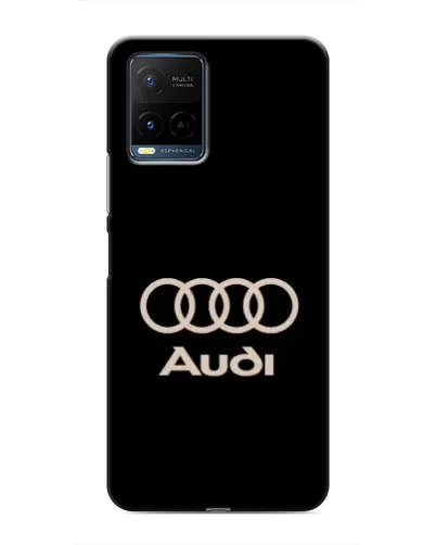 Чехол для Vivo Y21 / Y21s с картинкой «Audi — золотой логотип»