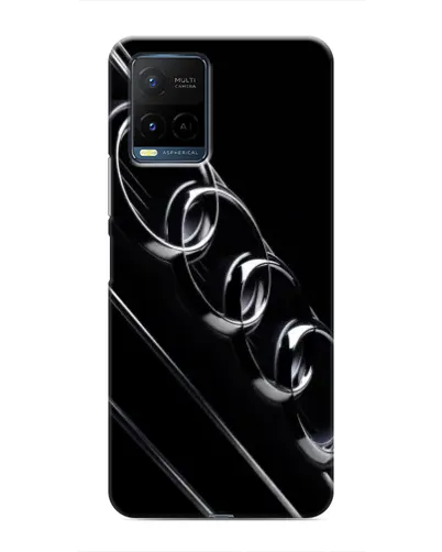 Чехол для Vivo Y21 / Y21s с картинкой «Audi — абстрактные кольца»