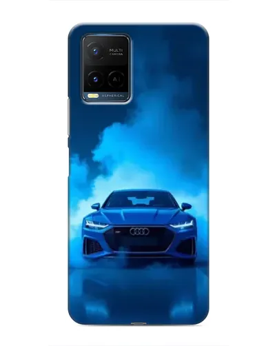 Чехол для Vivo Y21 / Y21s с картинкой «Audi — голубая энергия»