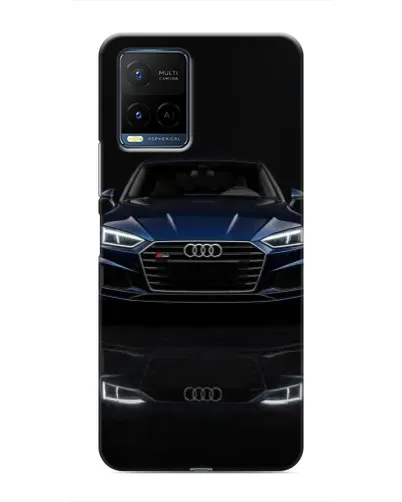 Чехол для Vivo Y21 / Y21s с картинкой «Audi — ночное отражение»