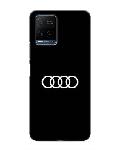 Чехол для Vivo Y21 / Y21s с картинкой «Audi White Logo»