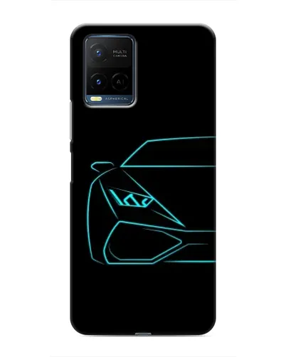 Чехол для Vivo Y21 / Y21s с картинкой «Голубой силуэт Lamborghini» Чехол для Vivo Y21 / Y21s с картинкой «Голубой силуэт Lamborghini»