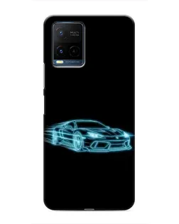 Чехол для Vivo Y21 / Y21s с картинкой «Неоновый контур Lamborghini» Чехол для Vivo Y21 / Y21s с картинкой «Неоновый контур Lamborghini»