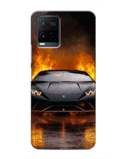 Чехол для Vivo Y21 / Y21s с картинкой «Lamborghini в огне» Чехол для Vivo Y21 / Y21s с картинкой «Lamborghini в огне»