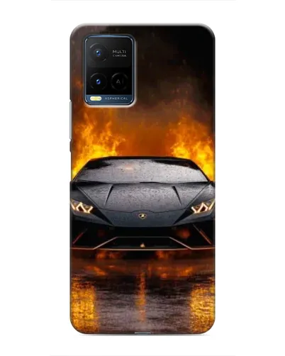 Чехол для Vivo Y21 / Y21s с картинкой «Lamborghini в огне» Чехол для Vivo Y21 / Y21s с картинкой «Lamborghini в огне»