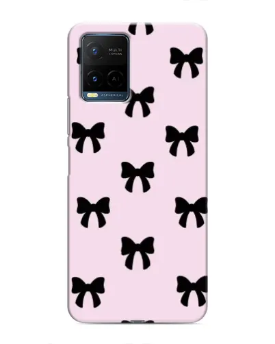 Чехол для Vivo Y21 / Y21s с картинкой «Черные банты Coquette» Чехол для Vivo Y21 / Y21s с картинкой «Черные банты Coquette»