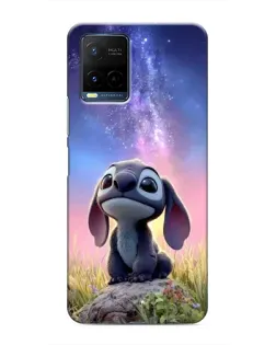 Чехол для Vivo Y21 / Y21s с картинкой «Стич на рассвете»
