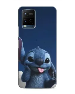 Чехол для Vivo Y21 / Y21s с картинкой «Стич в облаках»