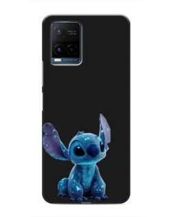 Чехол для Vivo Y21 / Y21s с картинкой «Стич на черном»