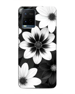Чехол для Vivo Y21 / Y21s с картинкой «Монохромные астры» Чехол для Vivo Y21 / Y21s с картинкой «Монохромные астры»