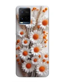 Чехол для Vivo Y21 / Y21s с картинкой «Белые сухоцветы» Чехол для Vivo Y21 / Y21s с картинкой «Белые сухоцветы»