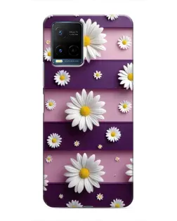 Чехол для Vivo Y21 / Y21s с картинкой «Ромашки на фиолетовом» Чехол для Vivo Y21 / Y21s с картинкой «Ромашки на фиолетовом»