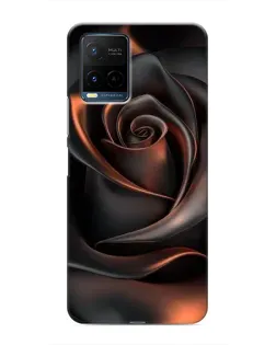 Чехол для Vivo Y21 / Y21s с картинкой «Шелковая черная роза» Чехол для Vivo Y21 / Y21s с картинкой «Шелковая черная роза»
