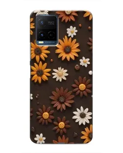 Чехол для Vivo Y21 / Y21s с картинкой «Узор из маленьких подсолнухов» Чехол для Vivo Y21 / Y21s с картинкой «Узор из маленьких подсолнухов»