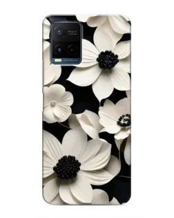 Чехол для Vivo Y21 / Y21s с картинкой «Объемные белые цветы» Чехол для Vivo Y21 / Y21s с картинкой «Объемные белые цветы»