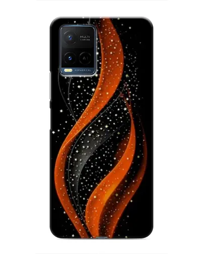 Чехол для Vivo Y21 / Y21s с картинкой «Огненная звездная волна»