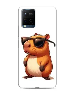 Чехол для Vivo Y21 / Y21s с картинкой «Капибара в очках» Чехол для Vivo Y21 / Y21s с картинкой «Капибара в очках»
