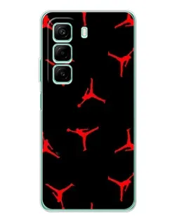 Чехол для Vivo Y21d с картинкой «Jordan Red Pattern»