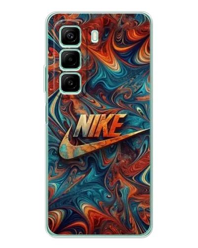 Чехол для Vivo Y21d с картинкой «Nike в абстракции»