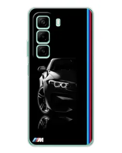 Чехол для Vivo Y21d с картинкой «Силуэт BMW в темноте»