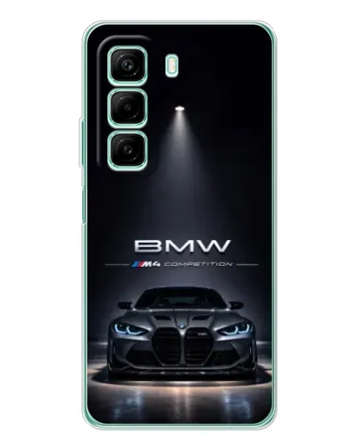 Чехол для Vivo Y21d с картинкой «BMW сквозь ночной город» Чехол для Vivo Y21d с картинкой «BMW сквозь ночной город»